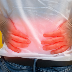 Person with Slip Disc