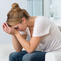 Person with stress