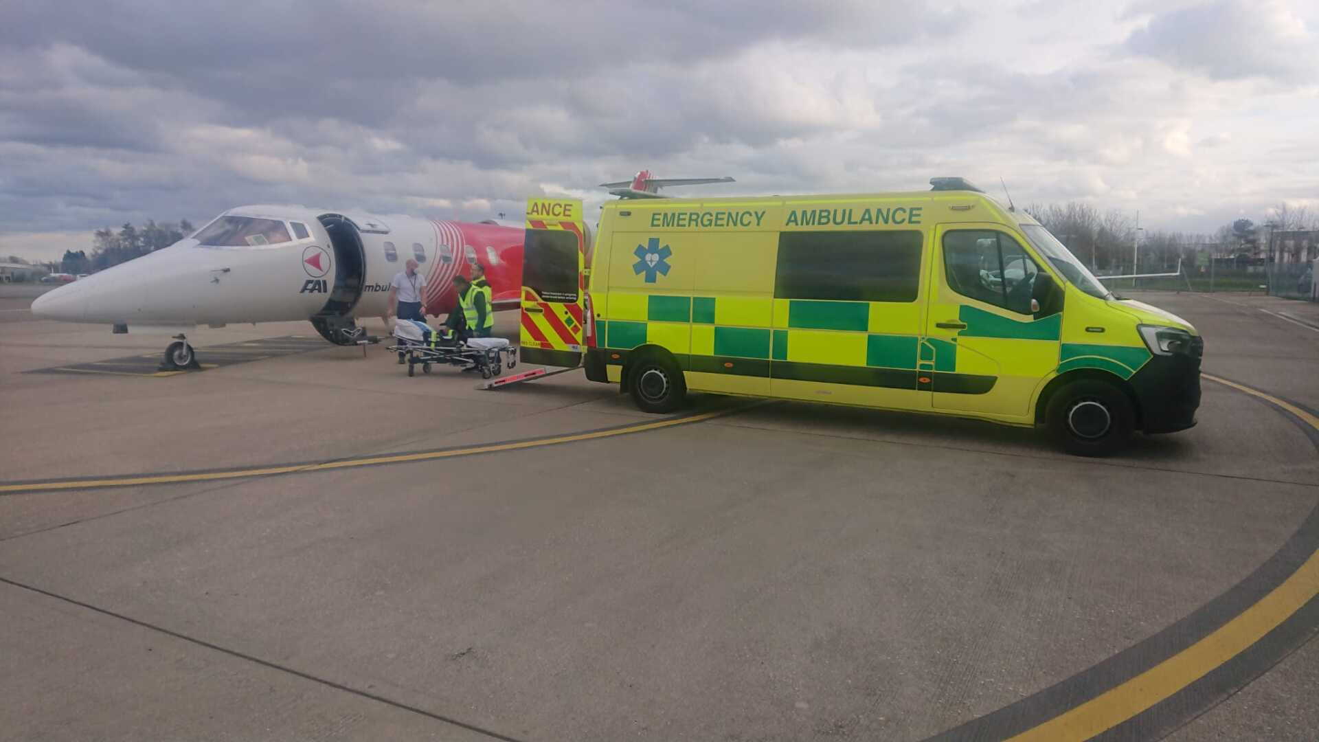 Hearts First Ambulance Service vehicle