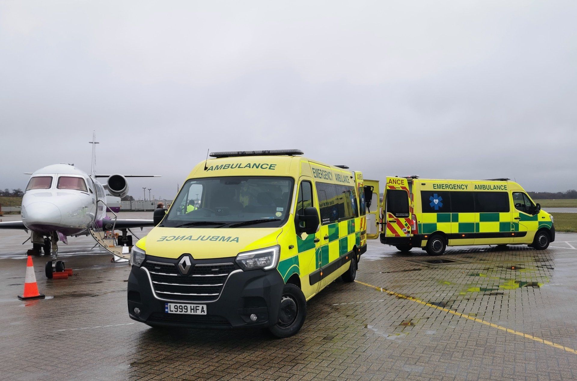 Hearts First Ambulance Service vehicles