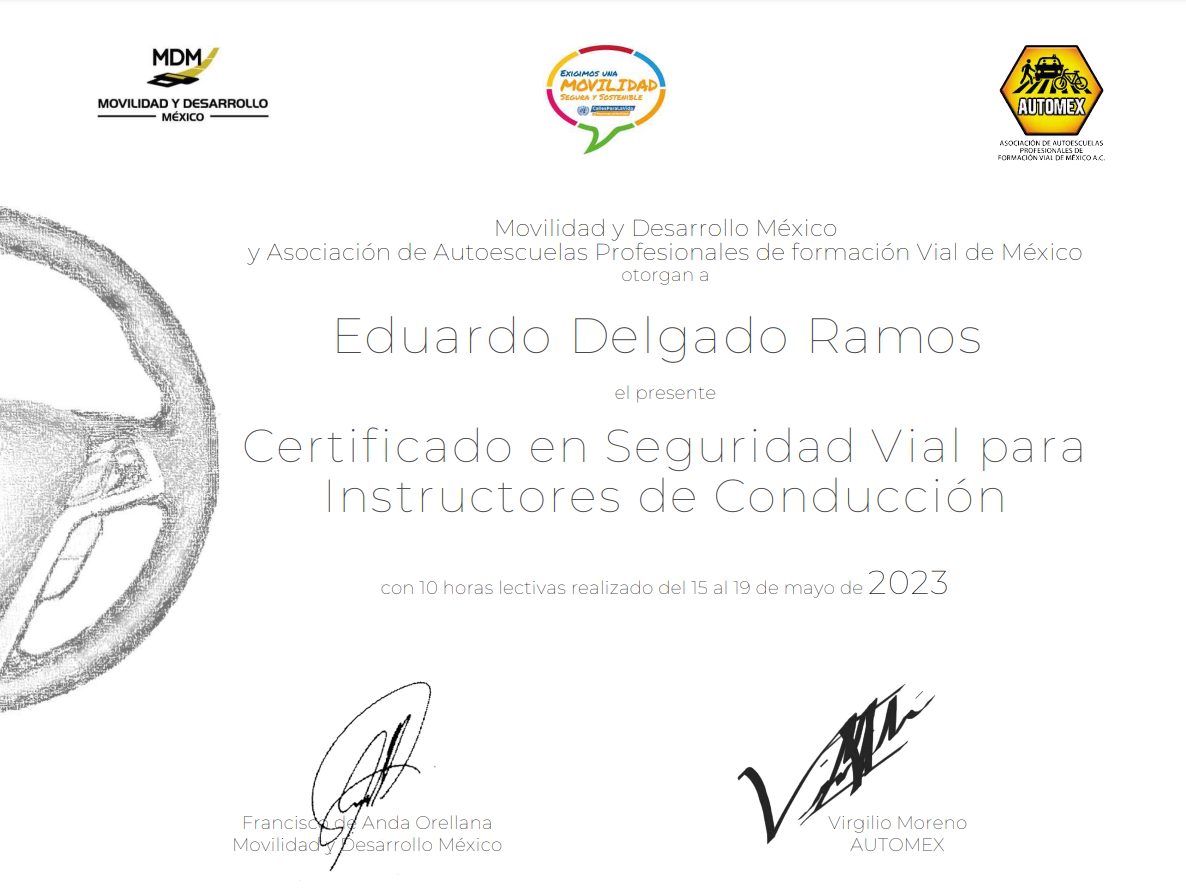 Escuela de Manejo Master Drive - Vehiculos de modelo reciente