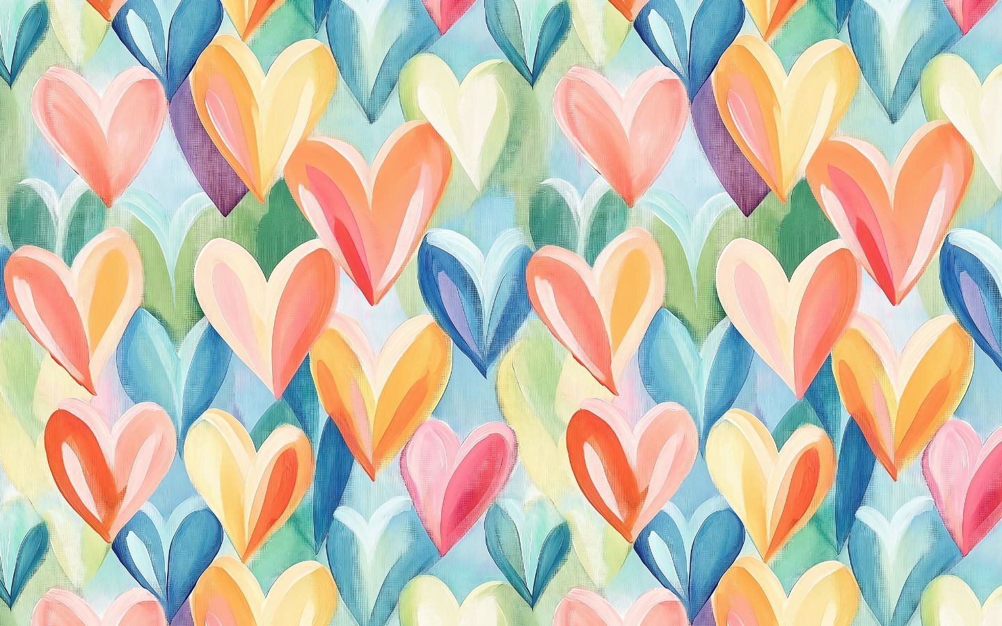 colorful heart pattern