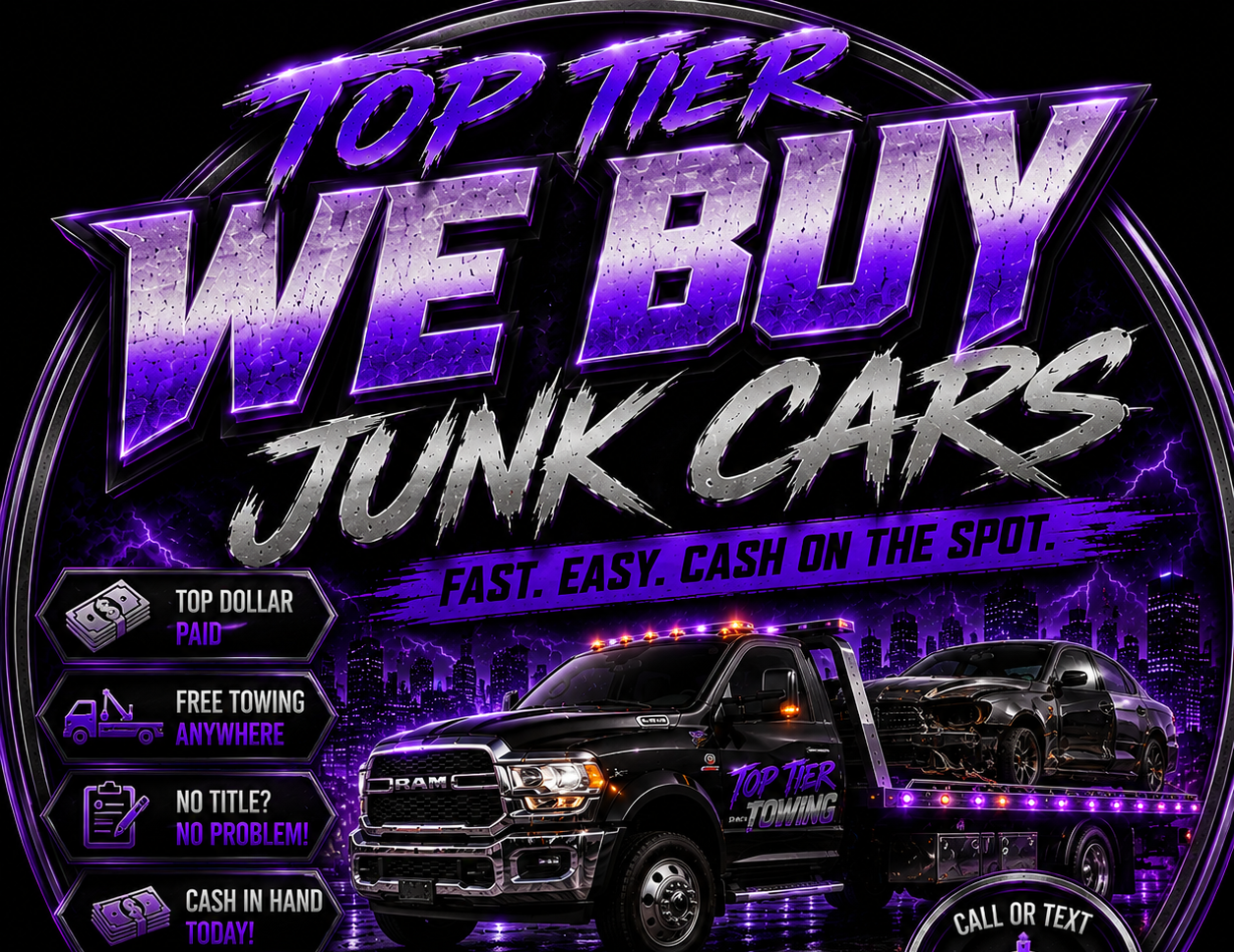 We buy junk cars in Kansas City — cash on the spot, free pickup