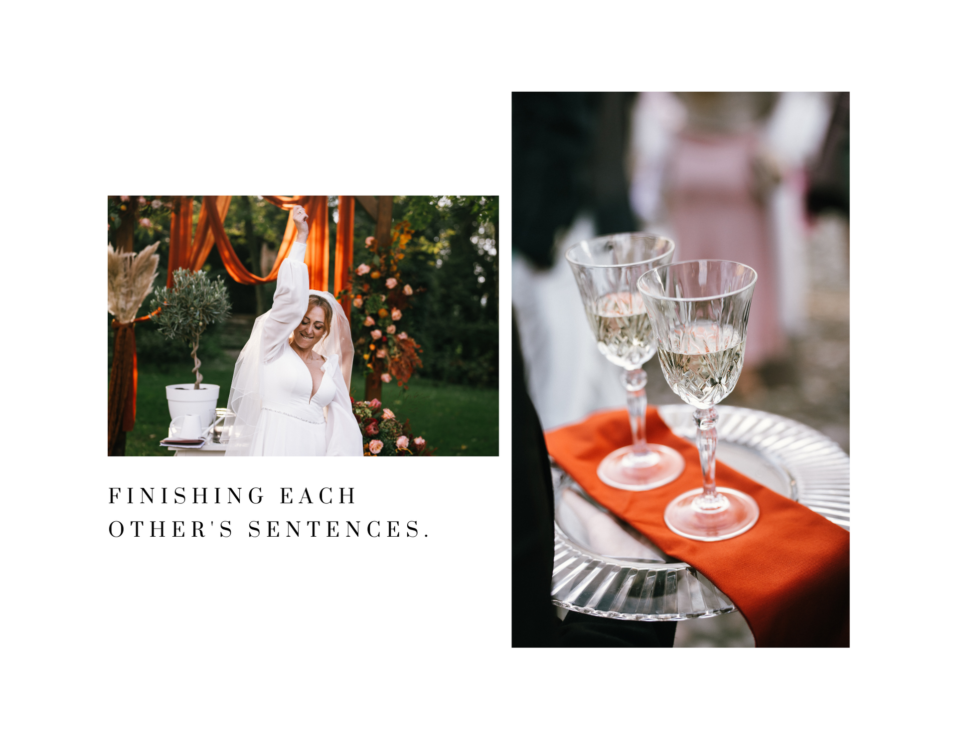 Reportage autentico per matrimoni intimi ed elopement. Fotografia naturale, discreta e senza pose.