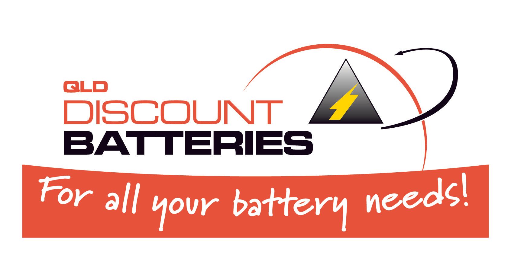 A logo for discount batteries for all your battery needs
