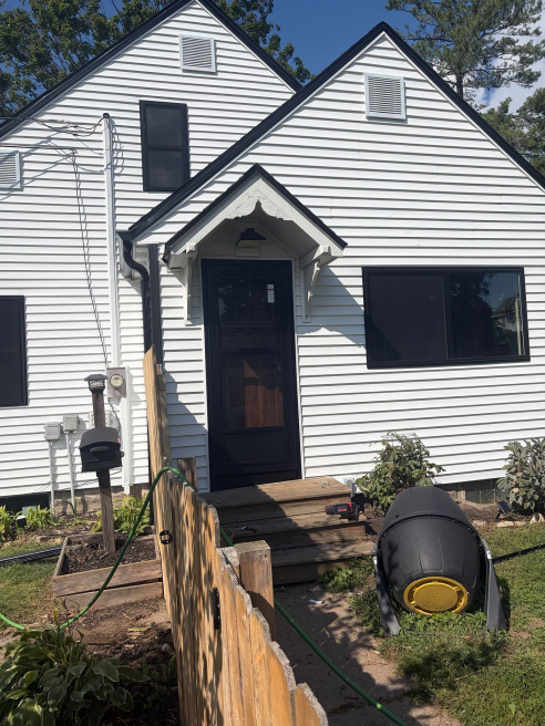 New remodeling kitchen exterior in Lansing, IA.