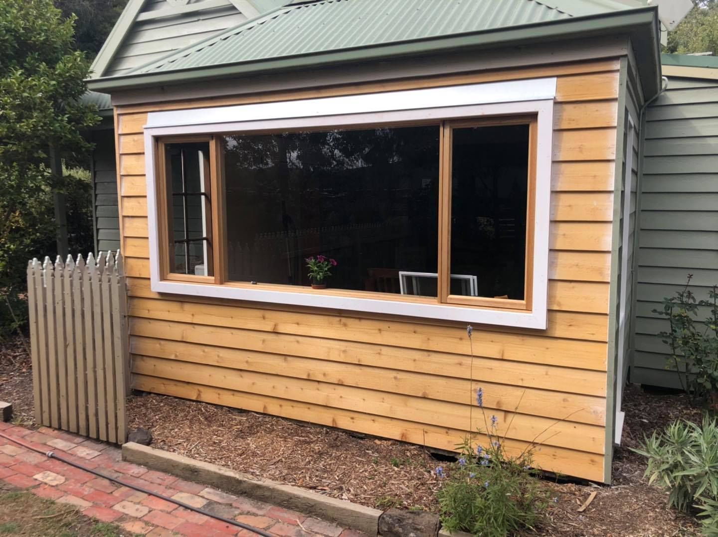 Large Window on the Side of a House — Evoke Building Group In Maryborough, VIC