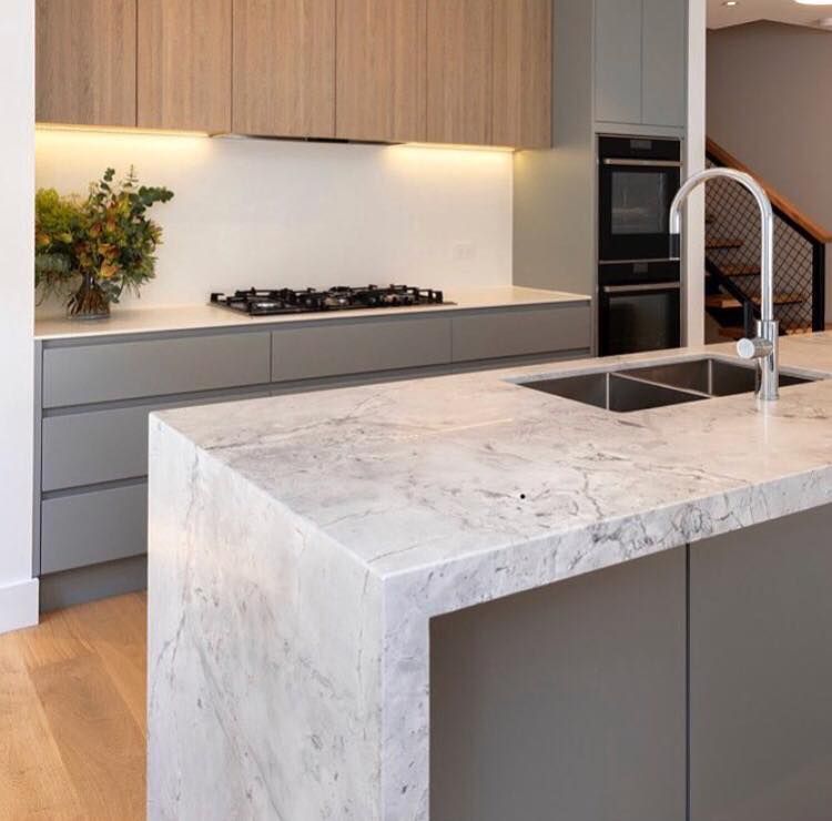 There is a Large Island in the Middle of the Kitchen — Evoke Building Group In Ballarat Central, VIC