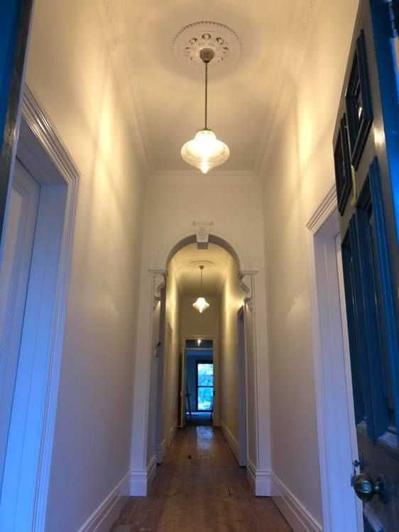 Internal hallway in completed home extension — Evoke Building Group Geelong