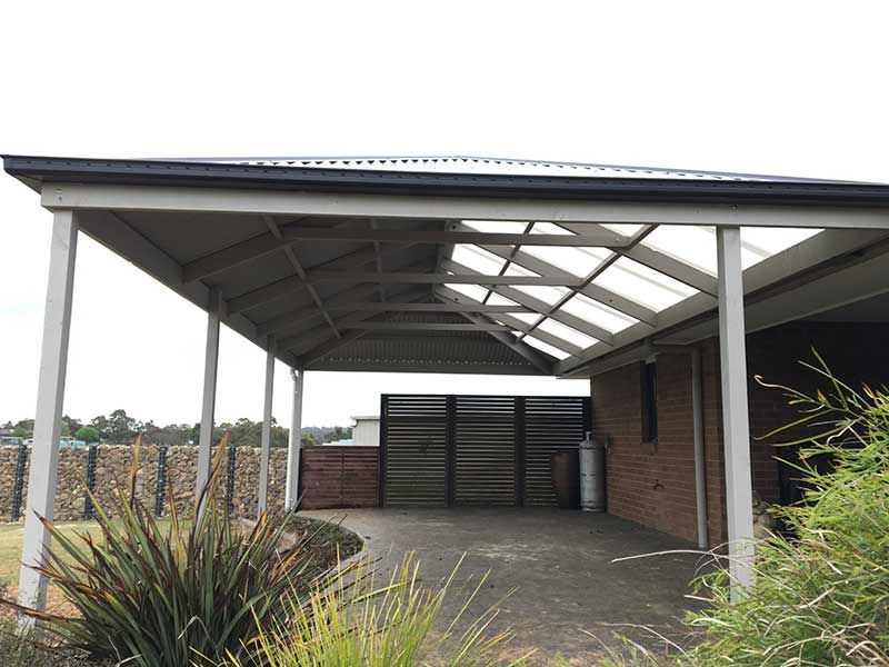 A Carport With a Roof That Has a Lot of Windows — Evoke Building Group In Ballarat Central, VIC