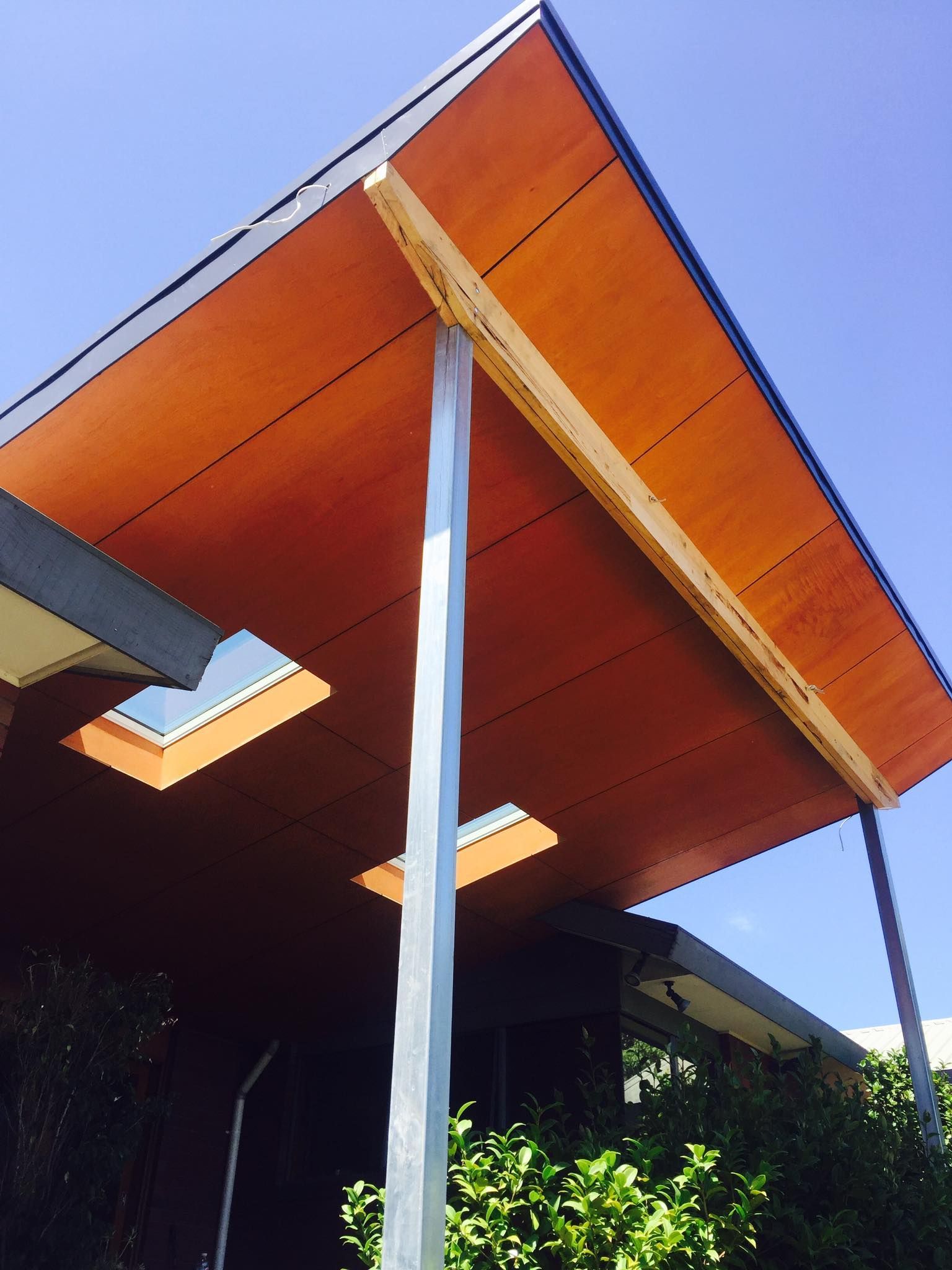 A House With a Wooden Roof and a Skylight — Evoke Building Group In Ballarat Central, VIC