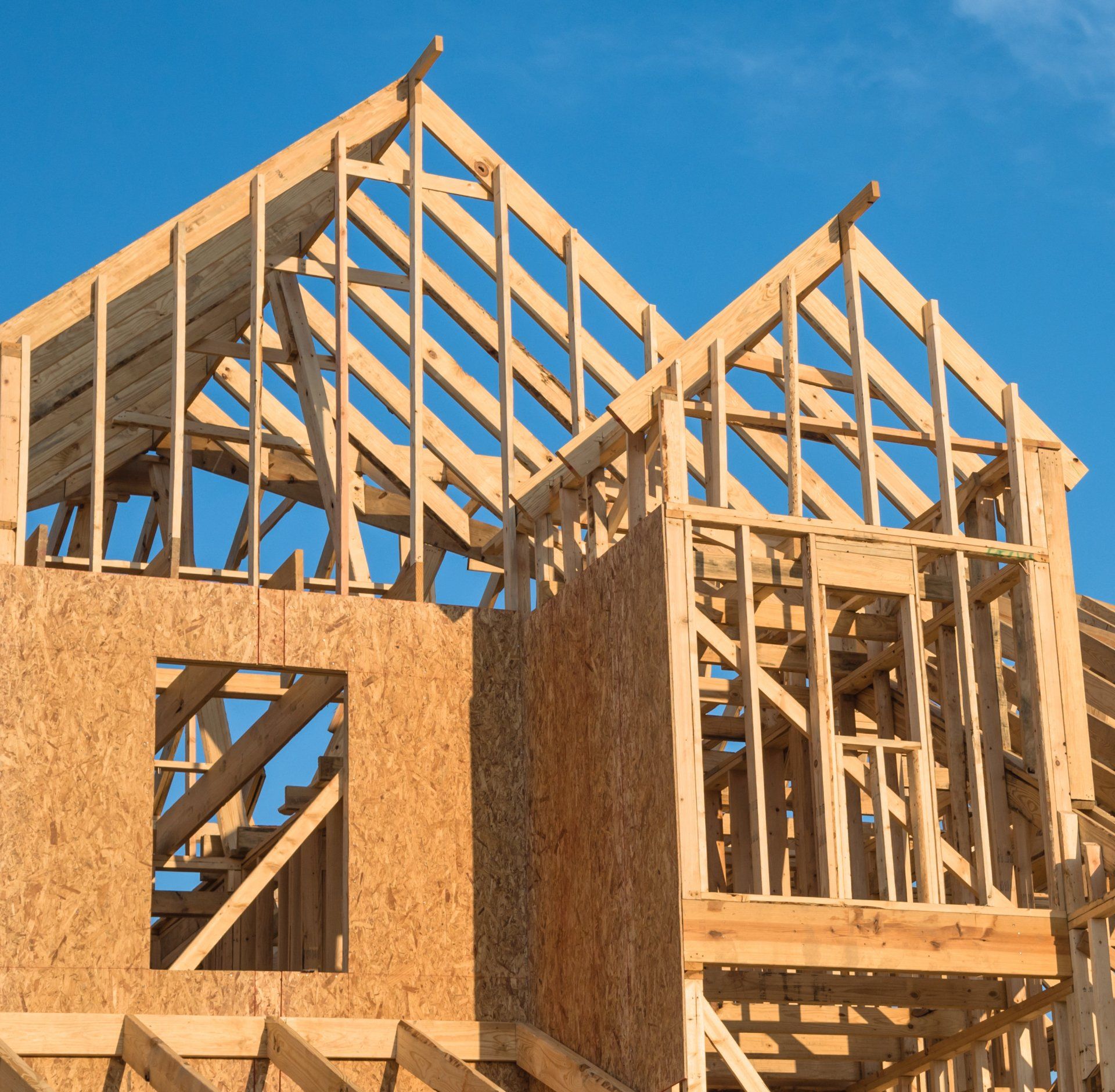 New home construction frame