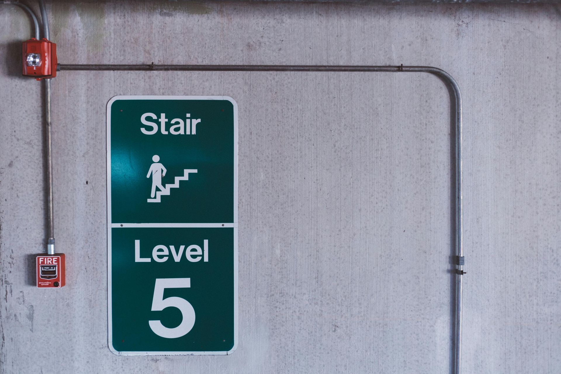 Green signs reading 