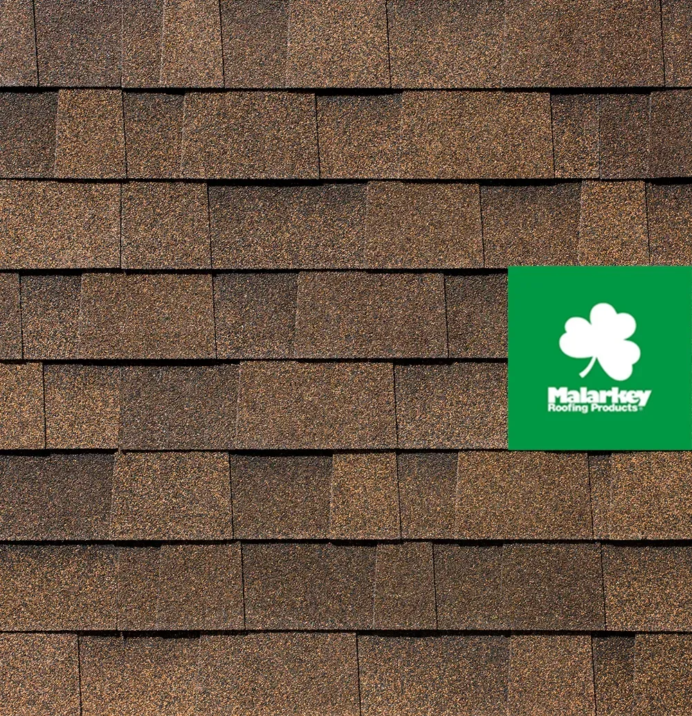Malarkey antique brown shingles