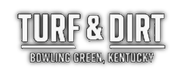 Turf & Dirt logo with Bowling Green, Kentucky in gray and black text
