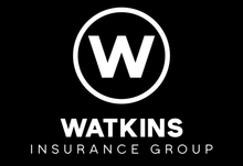 Watkins Insurance Group logo with white “W” in a circle on a black background