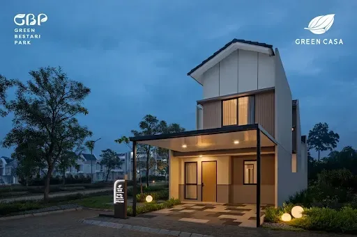 rumah cluster di green bestari park termasuk rumah sehat yang dikelilingi area hijau dan udara bersih di cikupa, balaraja, kabupaten tangerang