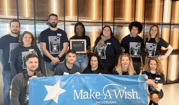 TreviPay employees in Netherlands at Make a Wish fundraiser