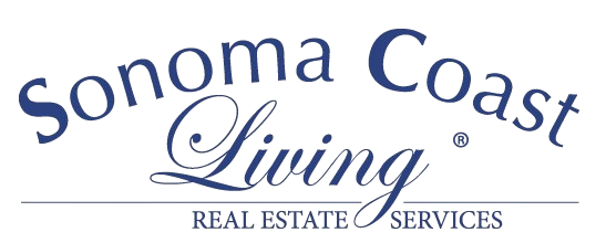 The logo for sonoma coast living real estate services