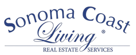 The logo for sonoma coast living real estate services