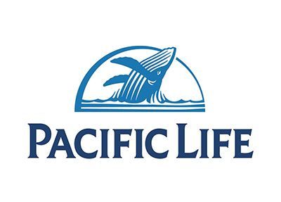 Pacific Life logo with blue sailboat and wordmark