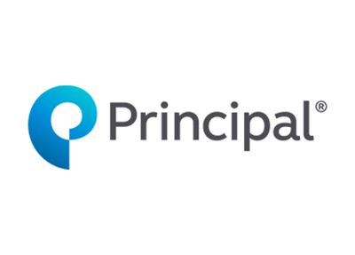 Principal logo with blue “P” icon and gray wordmark
