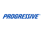 Progressive logo in blue italic text on a white background