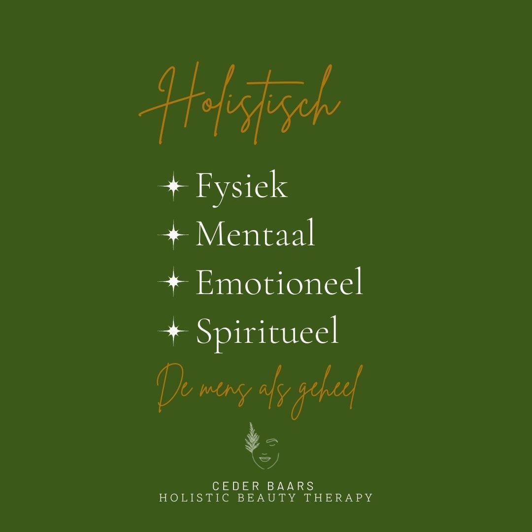 Wat is holistisch? Het is het bekijken van de mens als geheel.