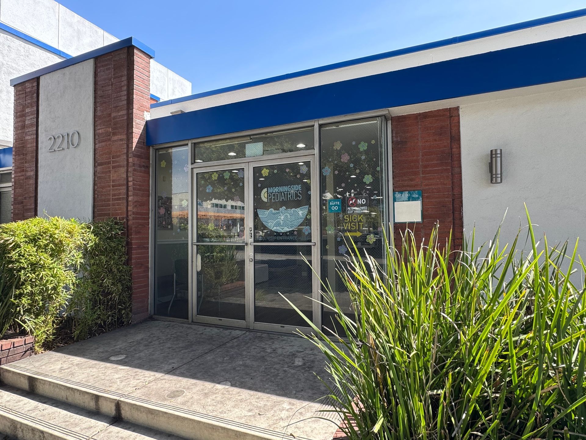 Outside building of Morningside Pediatrics in Santa Monical, CA.