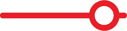 Red line with a circle on one end.