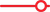 Red line with a circle on one end.