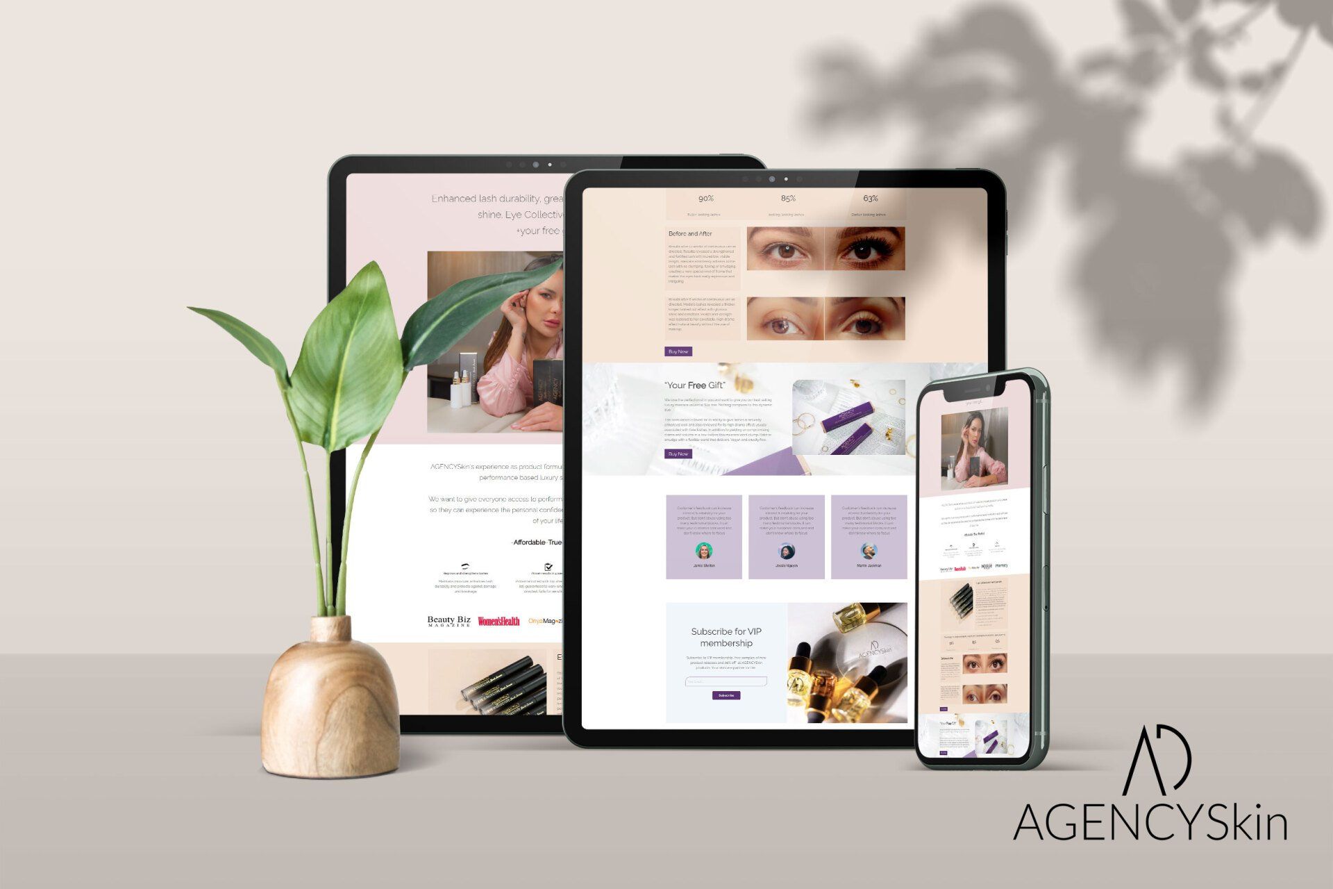 AgencySkin Landing Page