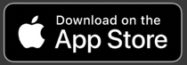 Apple App Store button: A white apple logo followed by text reading 