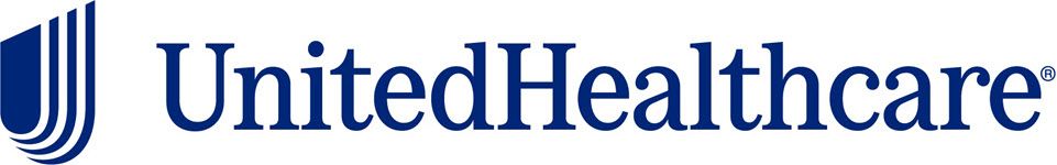 UnitedHealthcare logo. Dark blue text and symbol.
