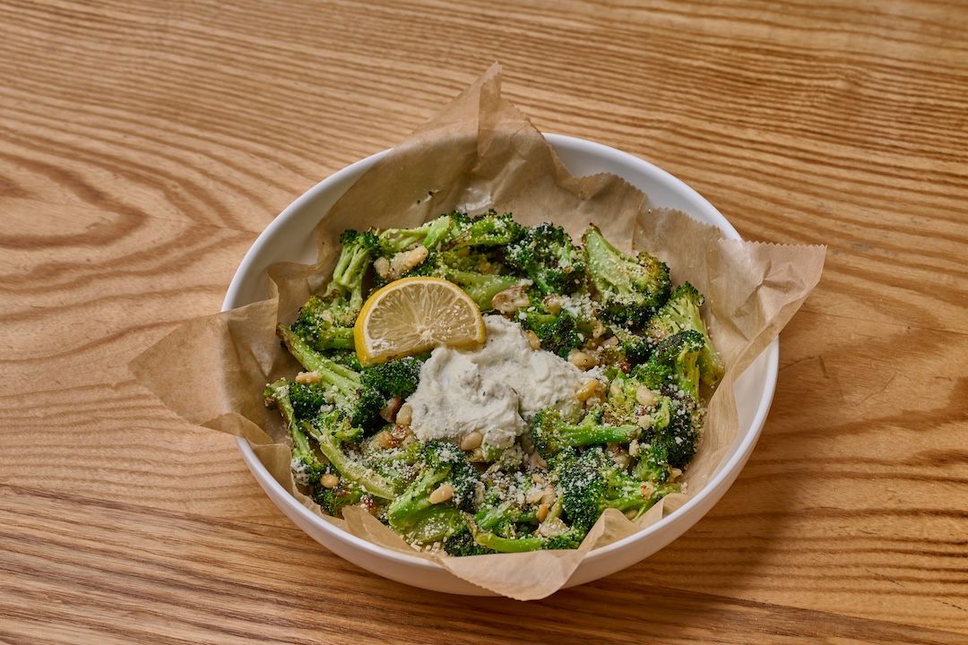 Roasted Broccoli at Flippers Pizza Co