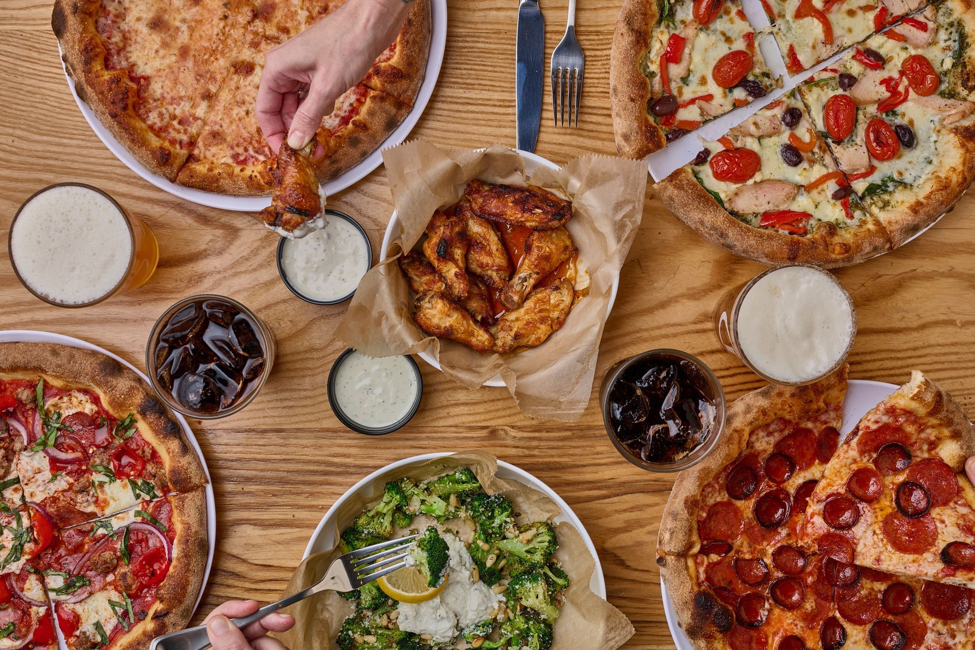 Flippers Pizza Co. shareable starters