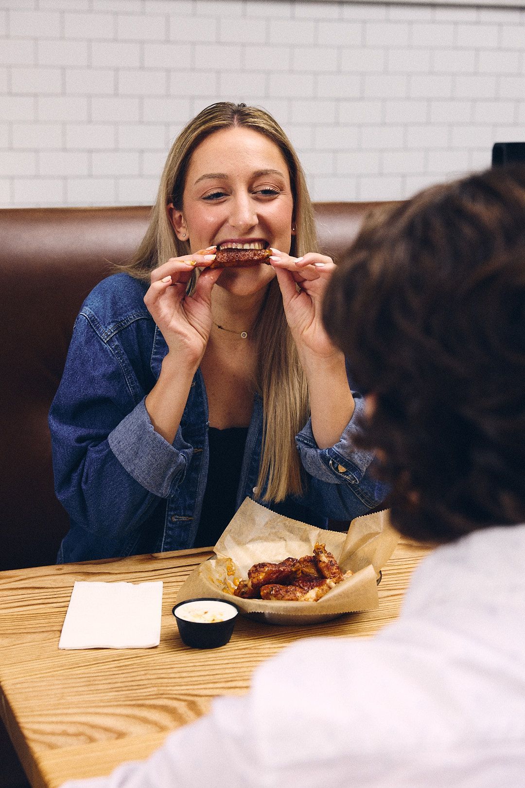 Enjoying Delicious Flippers Pizza Co Chicken Wings