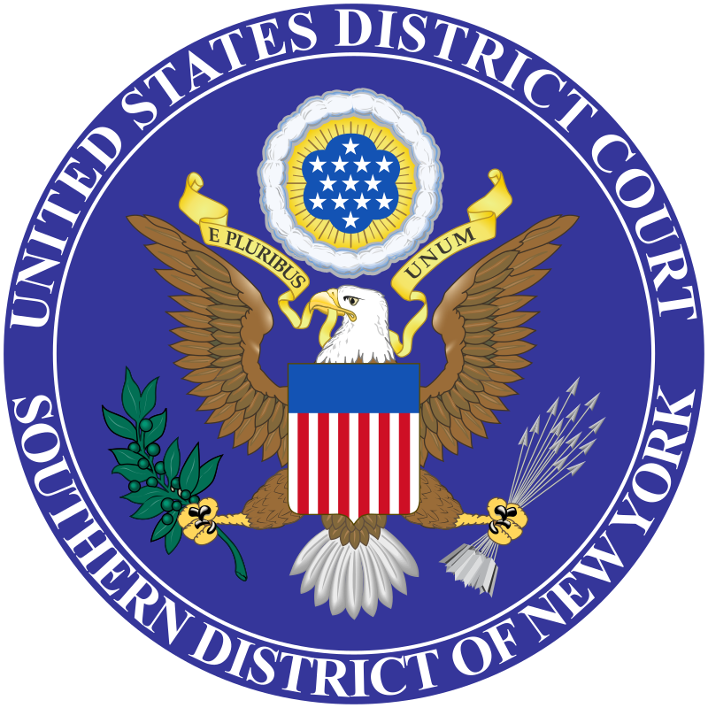 The seal of the united states district court southern district of new york
