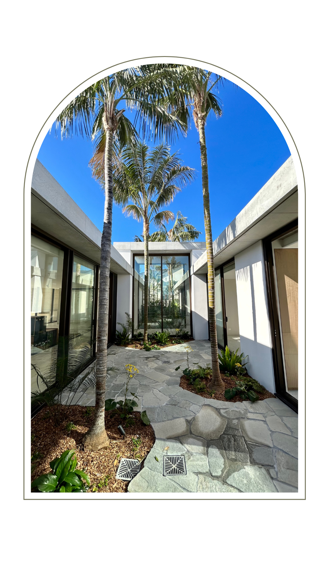 Stone paver walkway - Paving Gold Coast