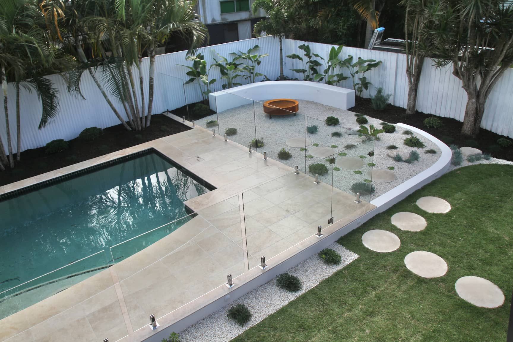 Landscaped pool surrounds - Landscaping Gold Coast