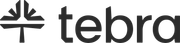 Logo of the company "tebra" with an abstract design.