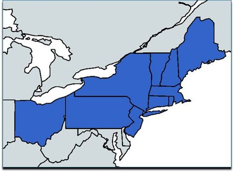 A blue and white map of the united states A blue and white map of the united states