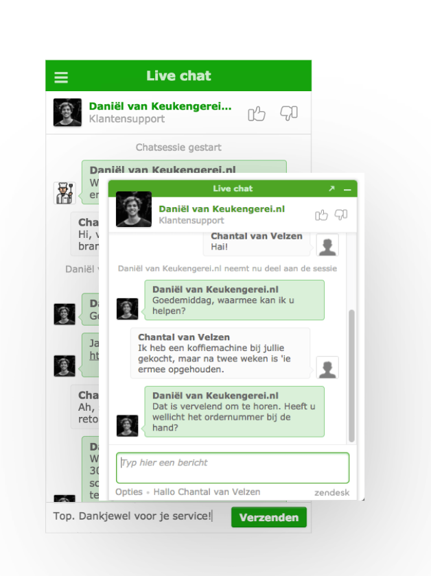 live chat screenshot