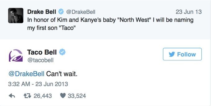 Taco bell tweet
