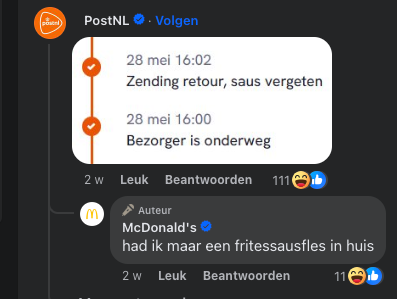 PostNL en McDonald’s