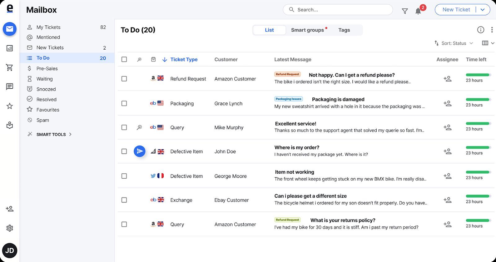 edesk mailbox