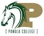 A logo for a college with a horse head and the letter p.