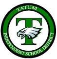 The logo for tatum independent school district with an eagle on it.