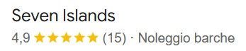 Recensioni su Google di Seven Islands