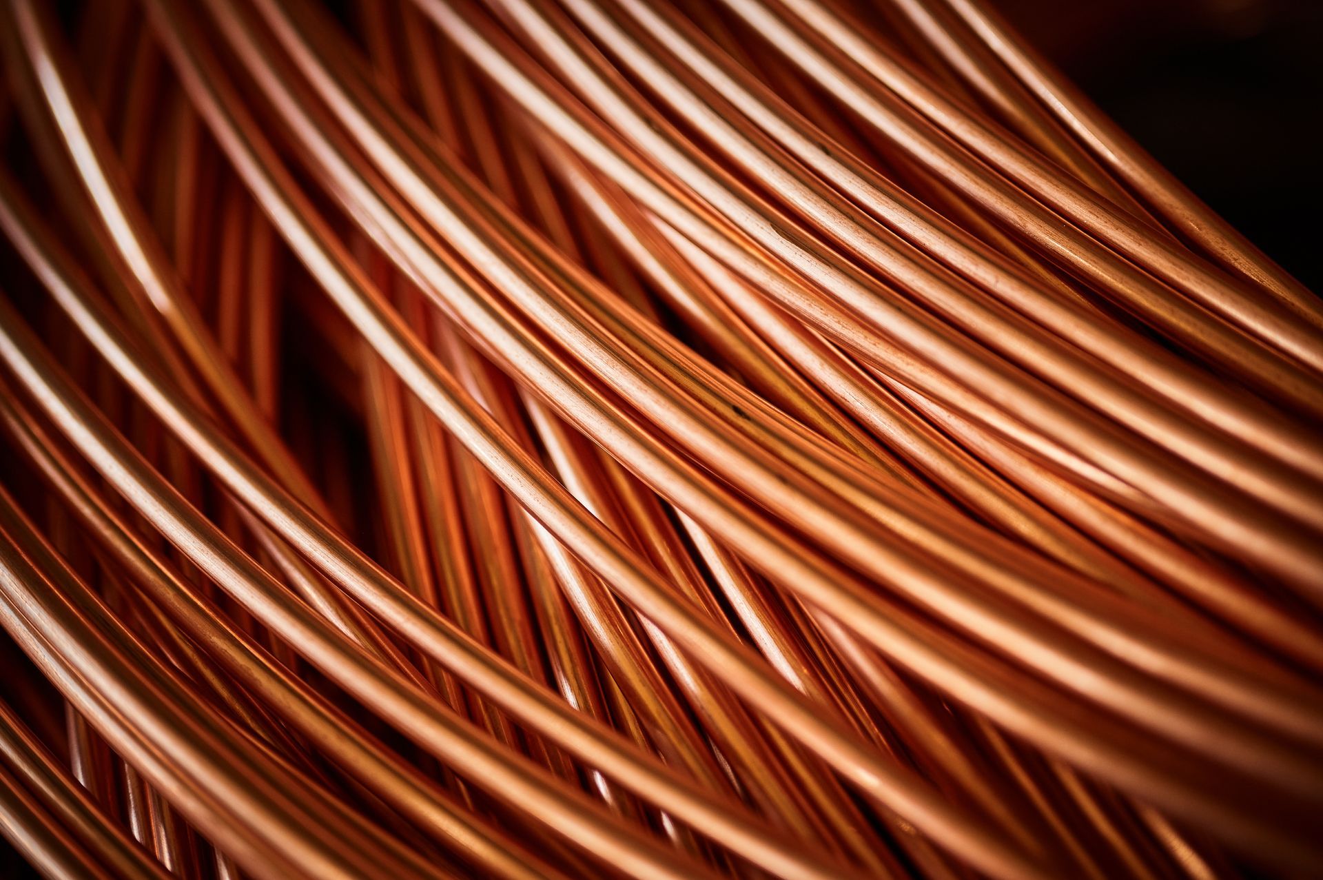 winded copper cable
